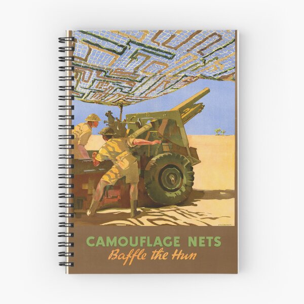 Item preview, WWII Propaganda Poster | Camouflage Nets Baffle the Hun | Ministry of Supply Art | North African Campaign | Military History designed and sold by artofuniverse.