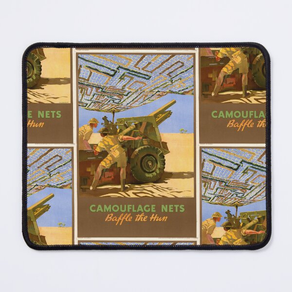 Item preview, WWII Propaganda Poster | Camouflage Nets Baffle the Hun | Ministry of Supply Art | North African Campaign | Military History designed and sold by artofuniverse.