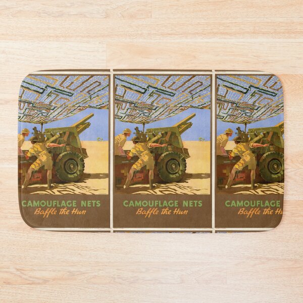 Item preview, WWII Propaganda Poster | Camouflage Nets Baffle the Hun | Ministry of Supply Art | North African Campaign | Military History designed and sold by artofuniverse.