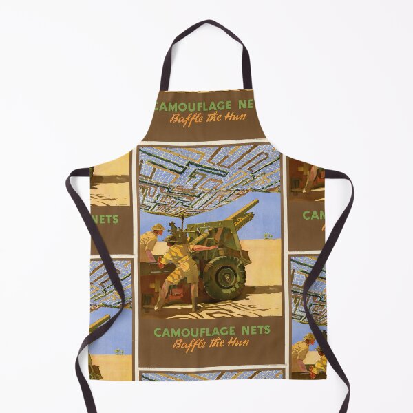 Item preview, WWII Propaganda Poster | Camouflage Nets Baffle the Hun | Ministry of Supply Art | North African Campaign | Military History designed and sold by artofuniverse.