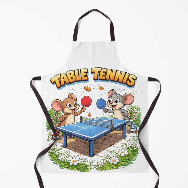 Item preview, Cute Mice Playing Table Tennis designed and sold by hiperdinotees.