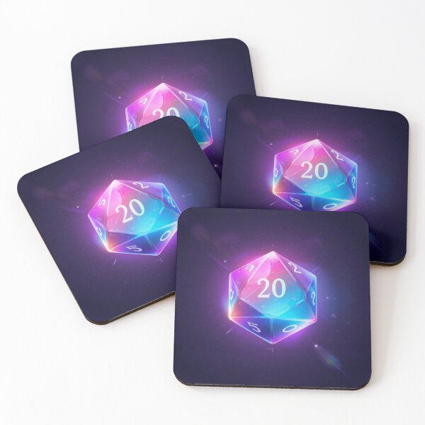 Item preview, Critical Hit D20 Sticker - Natural 20 Dice designed and sold by NeonNerd Studio.