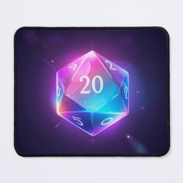 Item preview, Critical Hit D20 Sticker - Natural 20 Dice designed and sold by NeonNerd Studio.