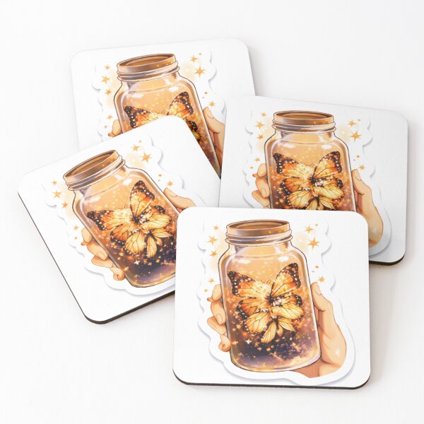 Item preview, Golden Butterfly Magic Jar designed and sold by RiyoRK.
