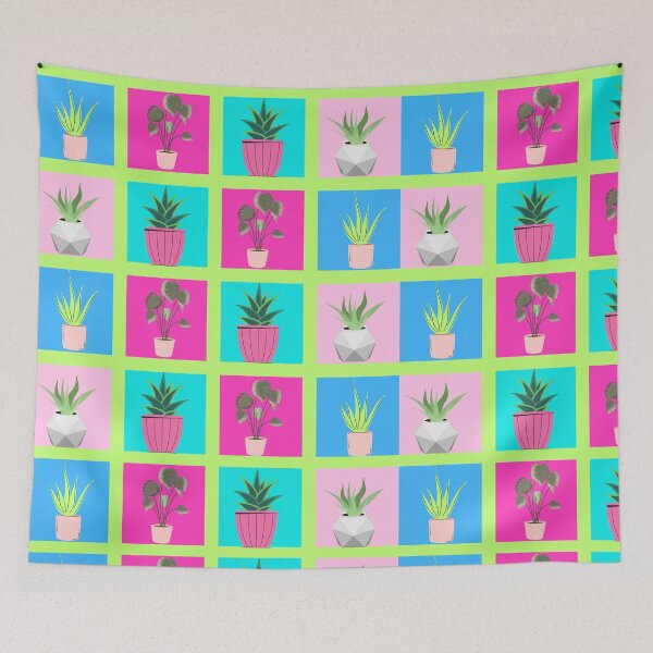 Item preview, Crazy Plant Lady Pattern in Lime Green designed and sold by Ink & Print Store .