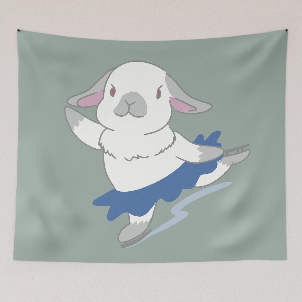 Item preview, Himalayan Holland Lop Ice skating Bunny designed and sold by tayaan.
