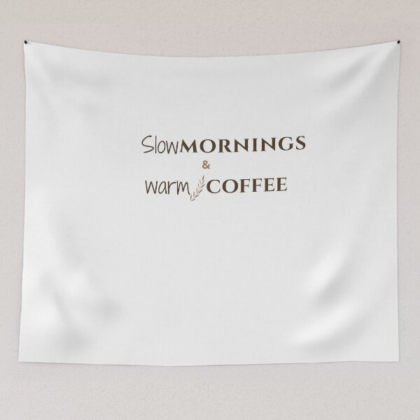 Item preview, Slow Mornings & Warm Coffee - Minimalist Boho Aesthetic designed and sold by batoot1.