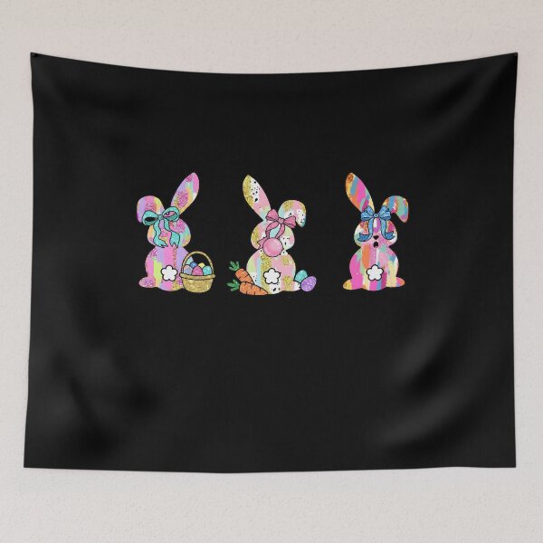 Item preview, Girls Easter Bunny Watercolor Eggs designed and sold by KroghDs.
