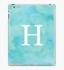 Teal Watercolor Η iPad Case/Skin
