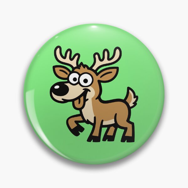 Item preview, Funny Cartoon Deer Silly Face designed and sold by SnappyPNG.