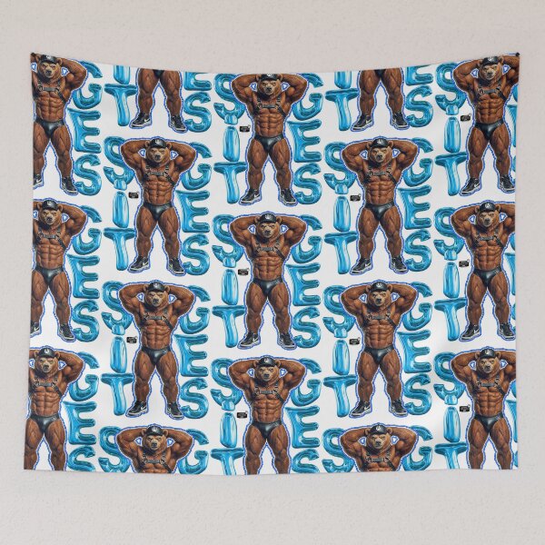 Item preview, Sitges Bear Pride Blue Neon designed and sold by sitgesbearsgay.