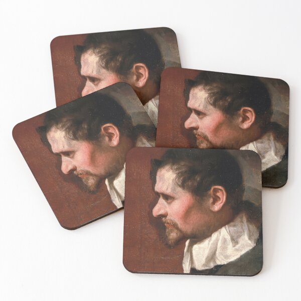Item preview, Self Portrait in Profile Annibale Carracci Baroque Painting designed and sold by TheSoulOfArt.