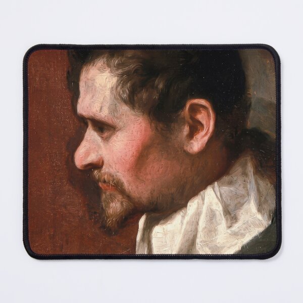 Item preview, Self Portrait in Profile Annibale Carracci Baroque Painting designed and sold by TheSoulOfArt.