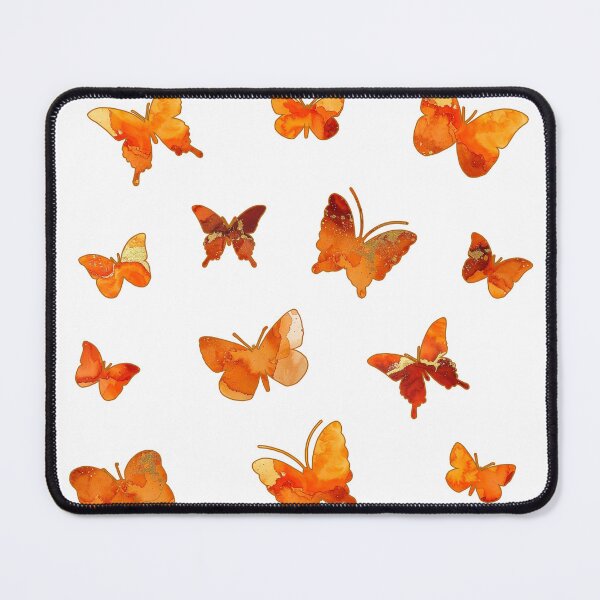 Item preview, Watercolor Orange Butterflies in Decorative Circle designed and sold by katifinell.