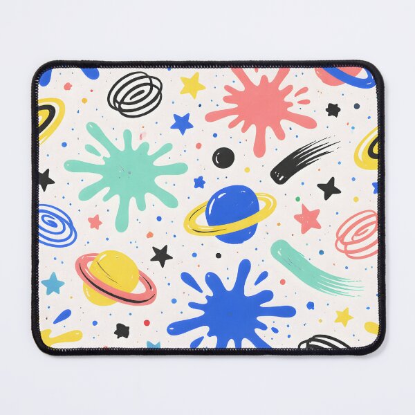 Item preview, Colorful Cosmic Doodle Pattern – Retro Space Abstract Splash Design designed and sold by Lumora Realm.