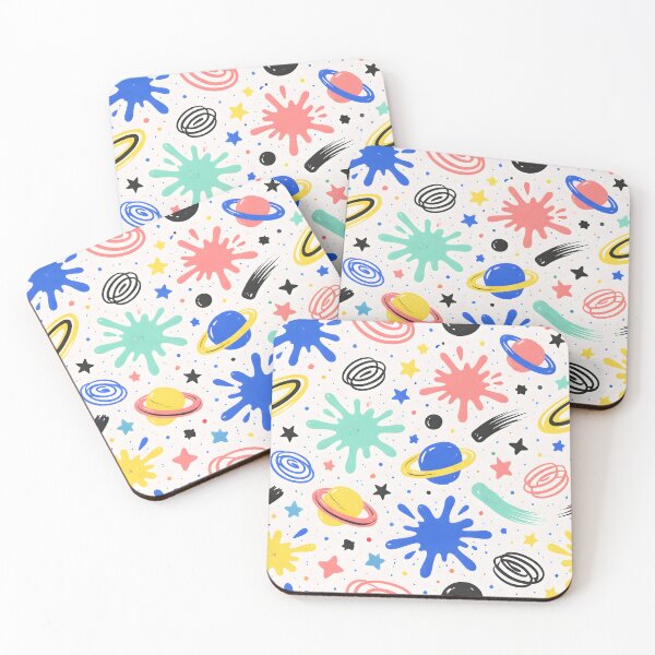 Item preview, Colorful Cosmic Doodle Pattern – Retro Space Abstract Splash Design designed and sold by Lumora Realm.