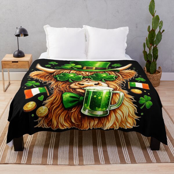 Item preview, Highland Cow St Patricks Day Irish Celebration designed and sold by SanTiOmal.