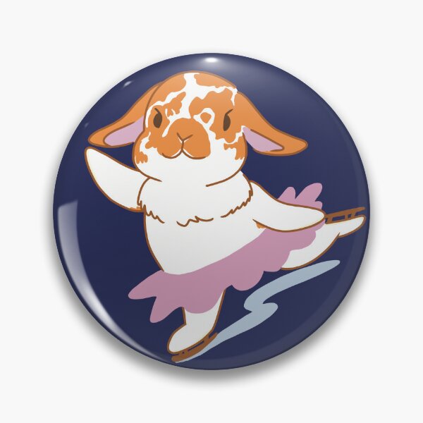 Item preview, Broken Orange Holland Lop Ice skating Bunny designed and sold by tayaan.