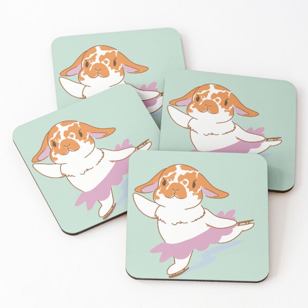 Item preview, Broken Orange Holland Lop Ice skating Bunny designed and sold by tayaan.