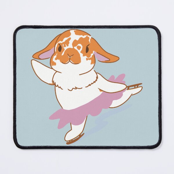 Item preview, Broken Orange Holland Lop Ice skating Bunny designed and sold by tayaan.