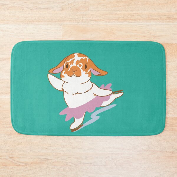 Item preview, Broken Orange Holland Lop Ice skating Bunny designed and sold by tayaan.