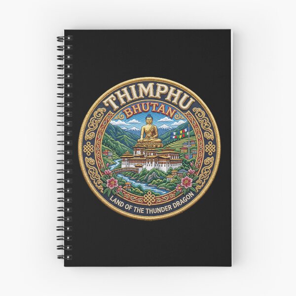 Item preview, Thimphu, Bhutan – Buddha statue, mountains & prayer flags designed and sold by Girih.