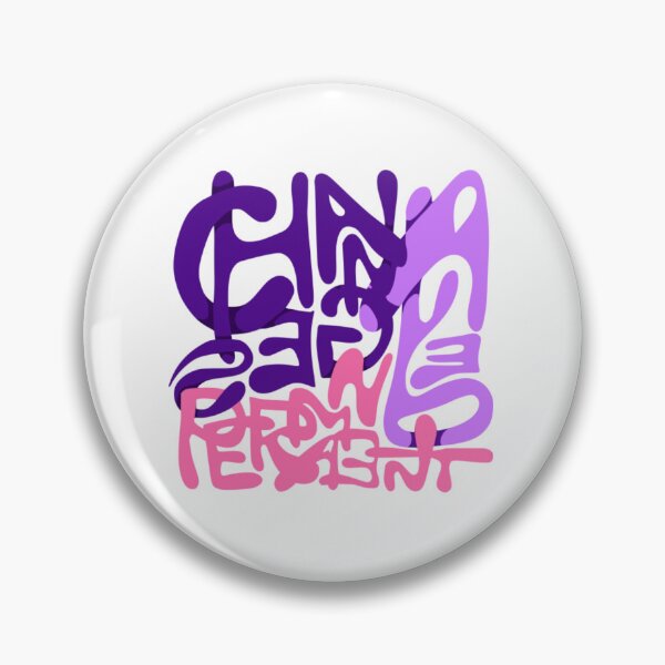 Item preview, Change Perspective Abstract Purple Liquid Typography designed and sold by Bonahelia.