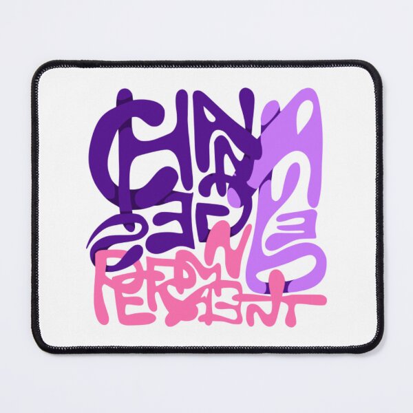 Item preview, Change Perspective Abstract Purple Liquid Typography designed and sold by Bonahelia.