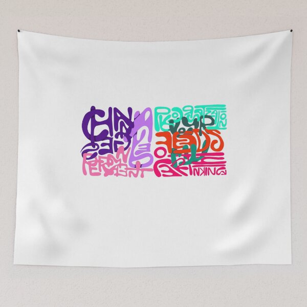 Item preview, Abstract Liquid Typography Mashup Streetwear designed and sold by Bonahelia.