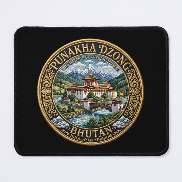 Item preview, Punakha Dzong, Bhutan – monastery fortress, river & Himalayas designed and sold by Girih.