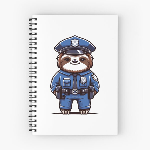 Item preview, Funny Police Sloth – Cute Cop Humor Design designed and sold by CyfroweMysli.