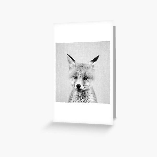 Item preview, Baby Fox - Black & White designed and sold by galdesign.