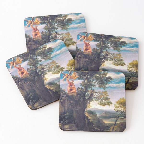 Item preview, Landscape with Sacrifice of Isaac Annibale Carracci Painting designed and sold by TheSoulOfArt.