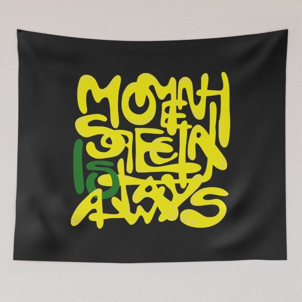 Item preview, Mother Is Always Abstract Yellow Graffiti Art designed and sold by Bonahelia.
