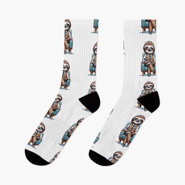 Item preview, Therapist Sloth – Funny Psychology Humor Design designed and sold by CyfroweMysli.