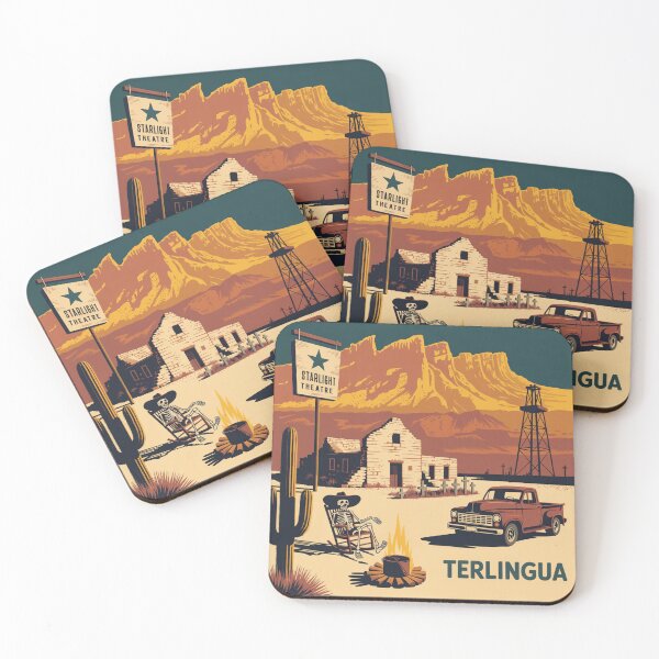 Item preview, Terlingua Texas: Desert Ghost Town Illustration designed and sold by CircinusStore.