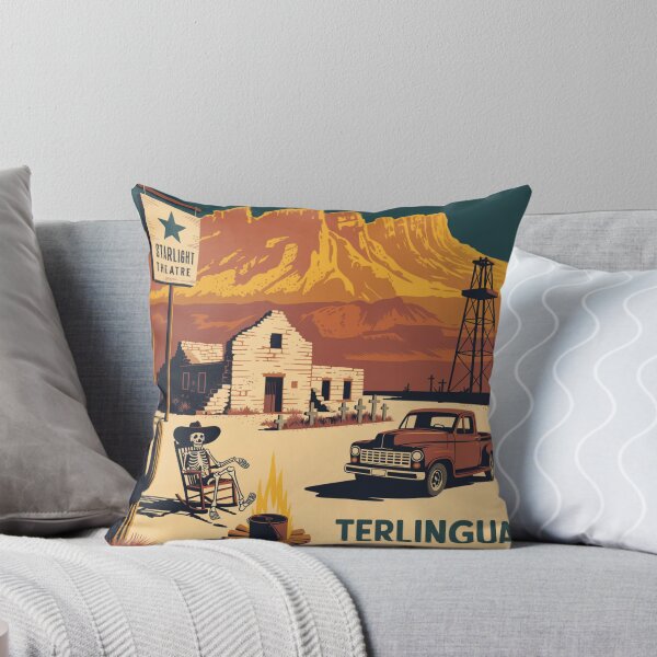 Item preview, Terlingua Texas: Desert Ghost Town Illustration designed and sold by CircinusStore.