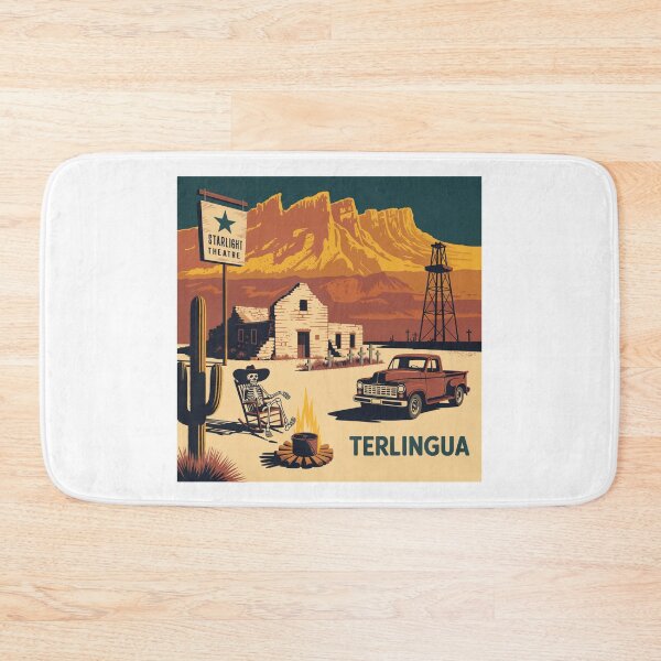 Item preview, Terlingua Texas: Desert Ghost Town Illustration designed and sold by CircinusStore.