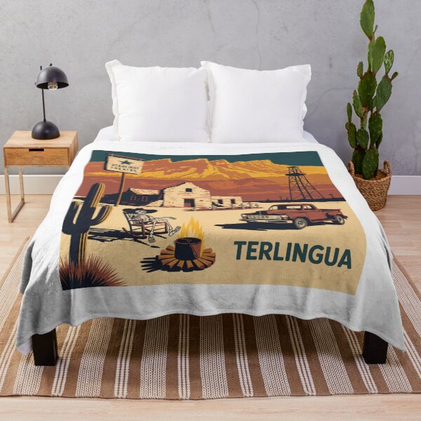Item preview, Terlingua Texas: Desert Ghost Town Illustration designed and sold by CircinusStore.