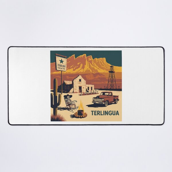 Item preview, Terlingua Texas: Desert Ghost Town Illustration designed and sold by CircinusStore.