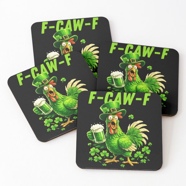 Item preview, F-Caw-F St Patrick's Day Irish Celebration Funny Rooster designed and sold by SanTiOmal.