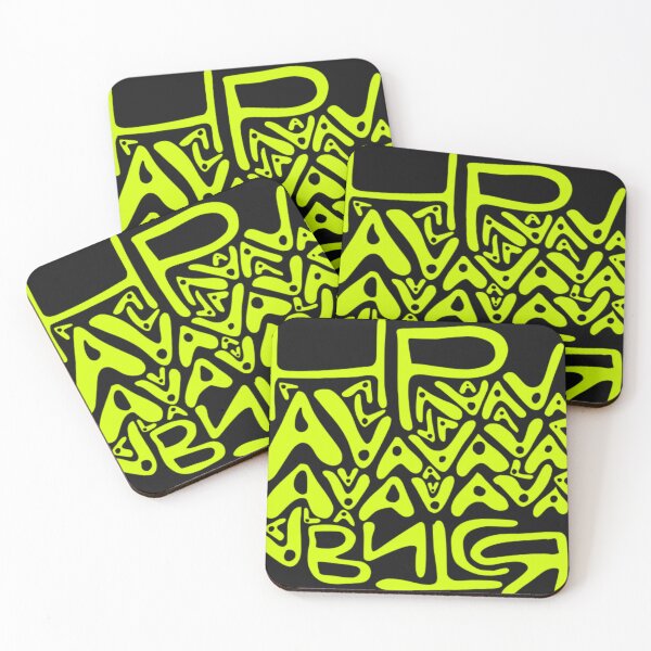 Item preview, Neon Green Abstract Scribble Typography designed and sold by Bonahelia.