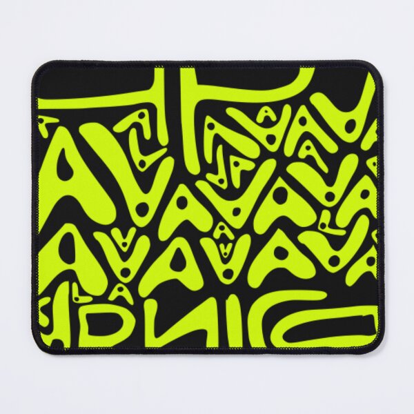 Item preview, Neon Green Abstract Scribble Typography designed and sold by Bonahelia.