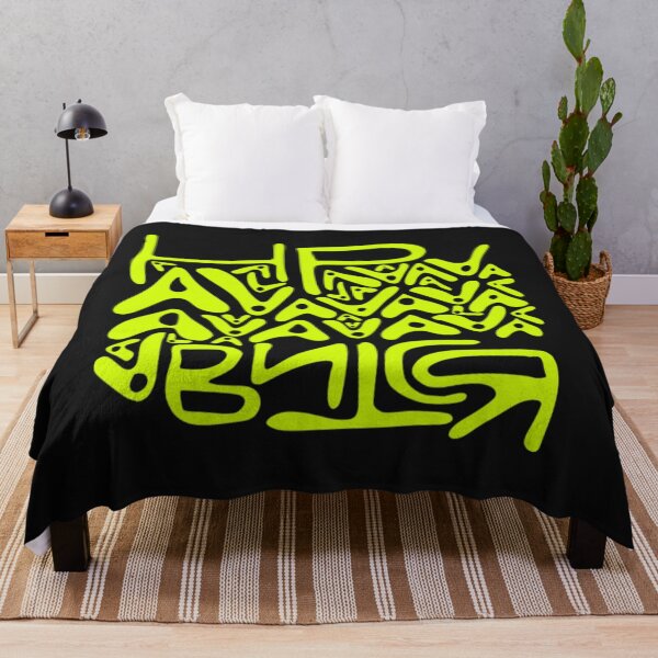 Item preview, Neon Green Abstract Scribble Typography designed and sold by Bonahelia.