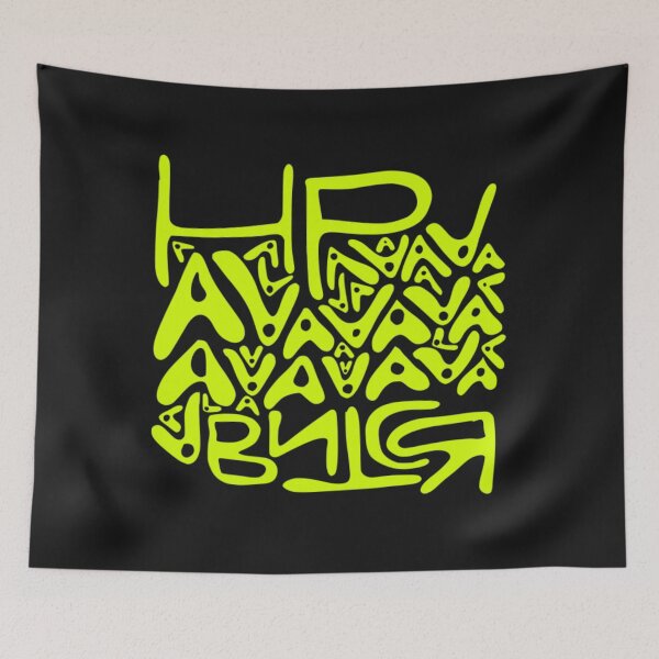 Item preview, Neon Green Abstract Scribble Typography designed and sold by Bonahelia.