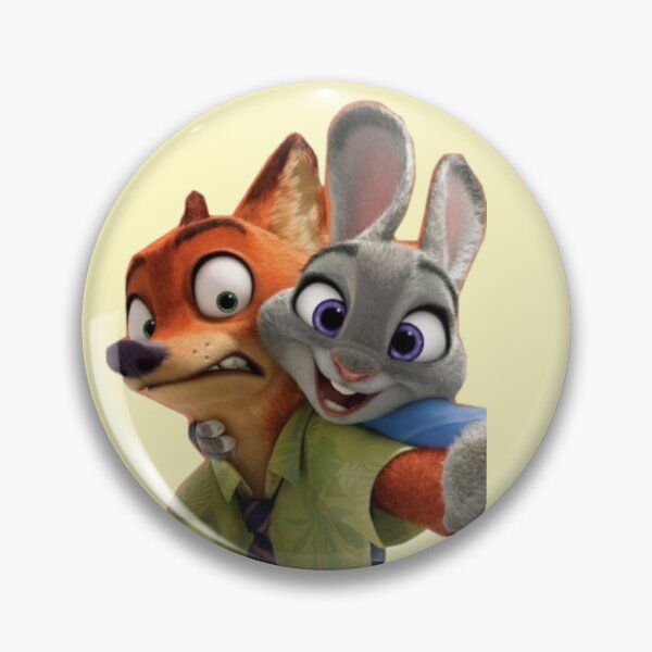 Item preview, Cute Nick & Judy Heart Pose – Zootopia Inspired Cartoon Couple Art | Bunny & Fox Love Design designed and sold by KryaArts27.
