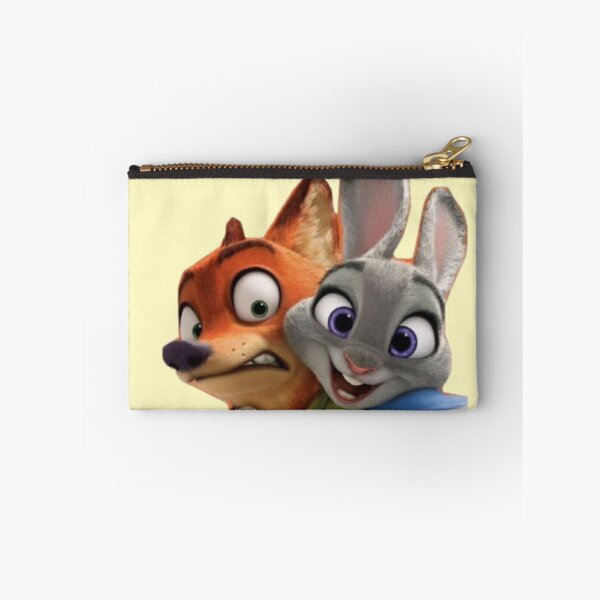 Item preview, Cute Nick & Judy Heart Pose – Zootopia Inspired Cartoon Couple Art | Bunny & Fox Love Design designed and sold by KryaArts27.