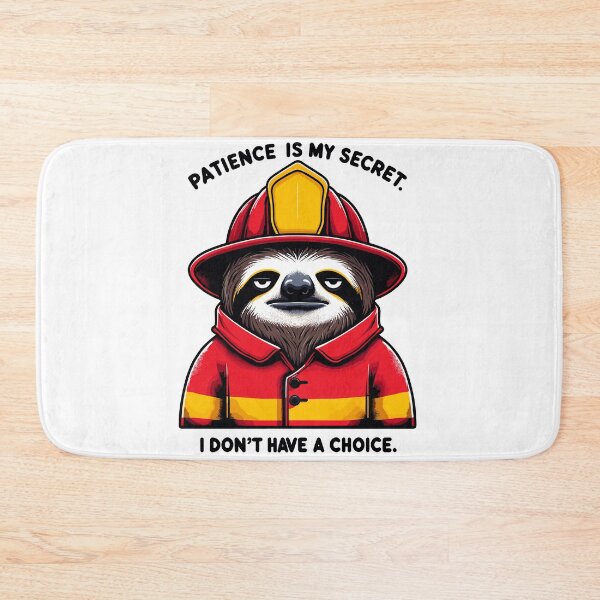 Item preview, Funny Sloth Firefighter Gift – Patience Is My Secret I Don't Have a Choice designed and sold by CyfroweMysli.