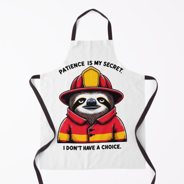 Item preview, Funny Sloth Firefighter Gift – Patience Is My Secret I Don't Have a Choice designed and sold by CyfroweMysli.