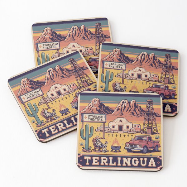 Item preview, Terlingua Texas: Pixel Art Desert Scene designed and sold by CircinusStore.